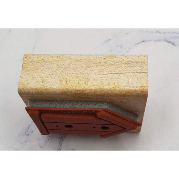 Stampin' Up! Bold Block Birdhouse Nature Wood Mounted Rubber Stamp - Picture 3 of 7